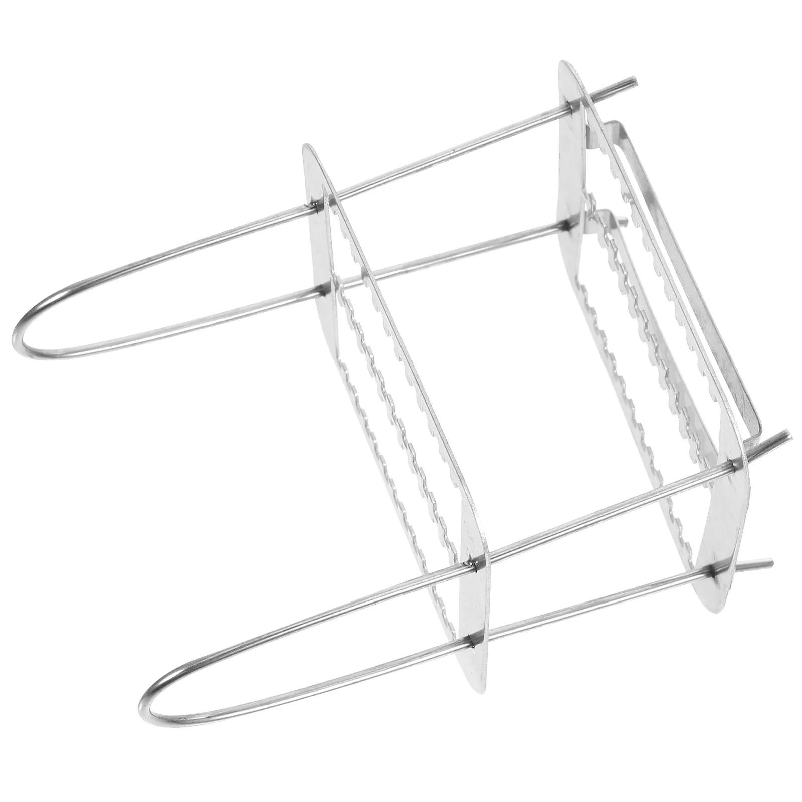 26 Positions Microscope Slides Staining Rack Stainless Steel Laboratory Slide Holder Efficient Space Saving Vertical Storage