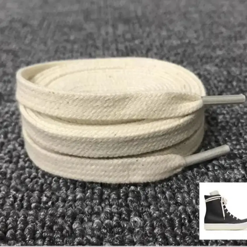 100% Cotton High Quality Rick Style Shoeslace 2 meter Long