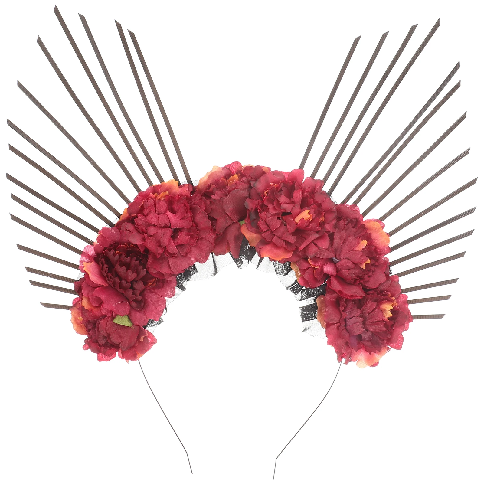 

Elegant Women Hair Accessories Bride Headpiece Rose Floral Party Prop Decor Unique Lightweight Comfortable Wedding