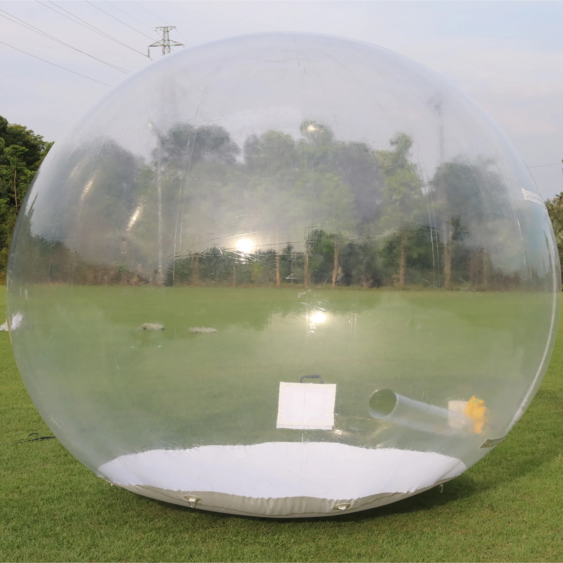 Outdoor Huge Inflatable Bubble Tent, Transparent Bubble Tent, Giant Snow Globe, Christmas Snowball Decoration for Backyard Campi