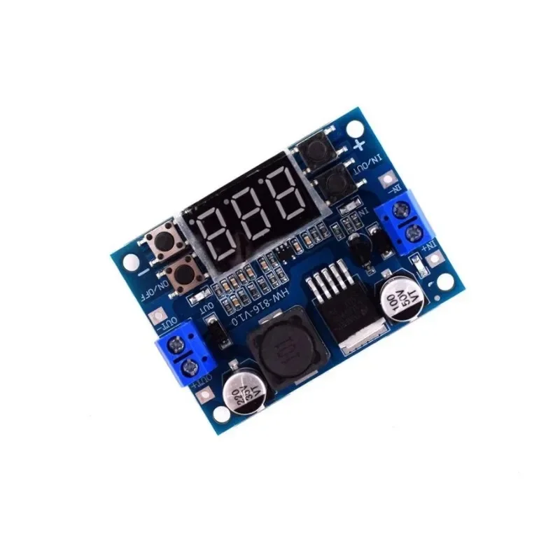 DC Adjustable Step-Down Power Supply Module LM2596 Voltage Regulator With LED Voltmeter Display Digital 3.3V 5V 12V