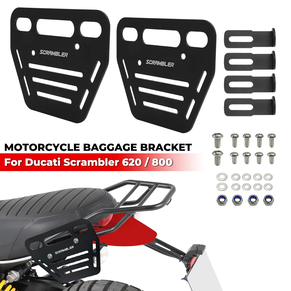 

Motorcycle Side Rack Luggage For Ducati Scrambler 620 800 Urban Classic Enduro Sixty2 Icon Saddle Bags Mounting Brackets Holder