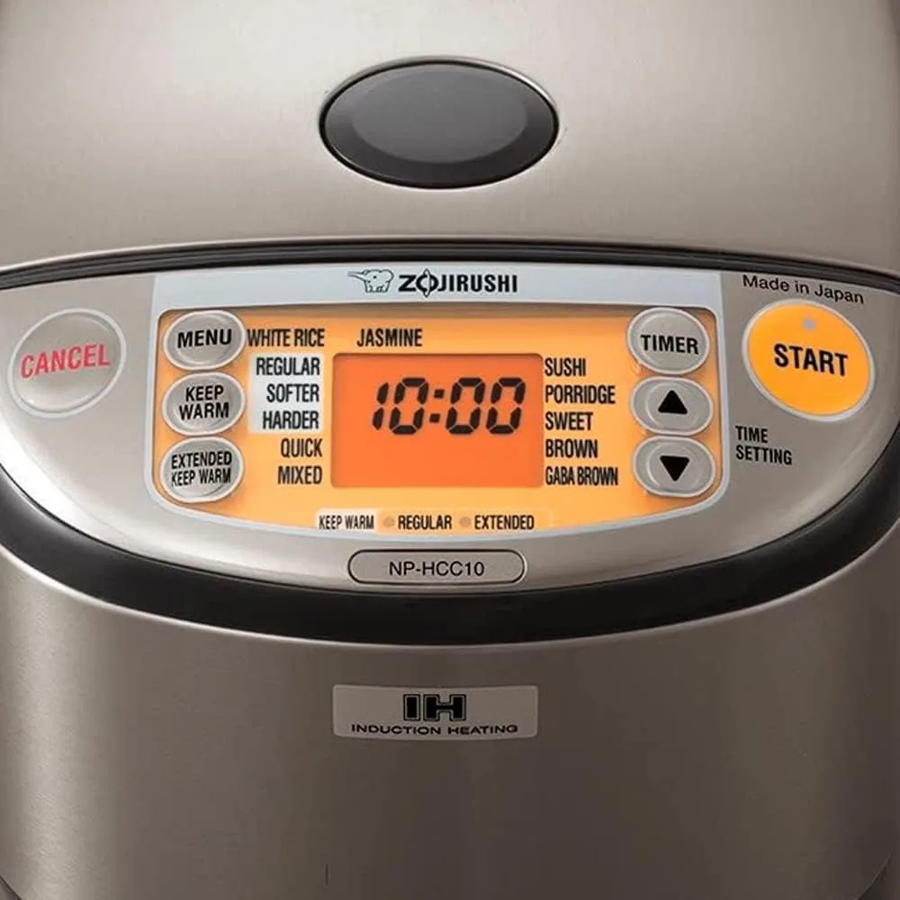 NP-HCC10XH Induction Heating System Rice Cooker and Warmer, 1 L, Stainless Dark Gray