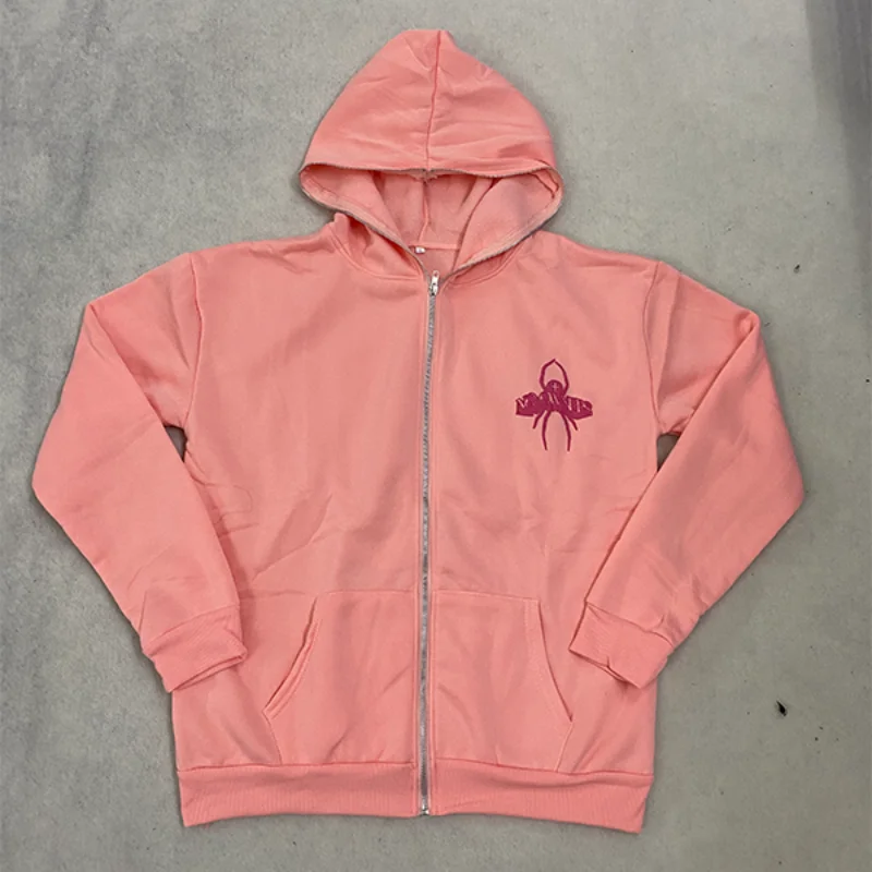 ユニセックス スパイダーウェブ ジップアップ フーディー グ - Graphic Hoodie Streetwear のレビューと価格