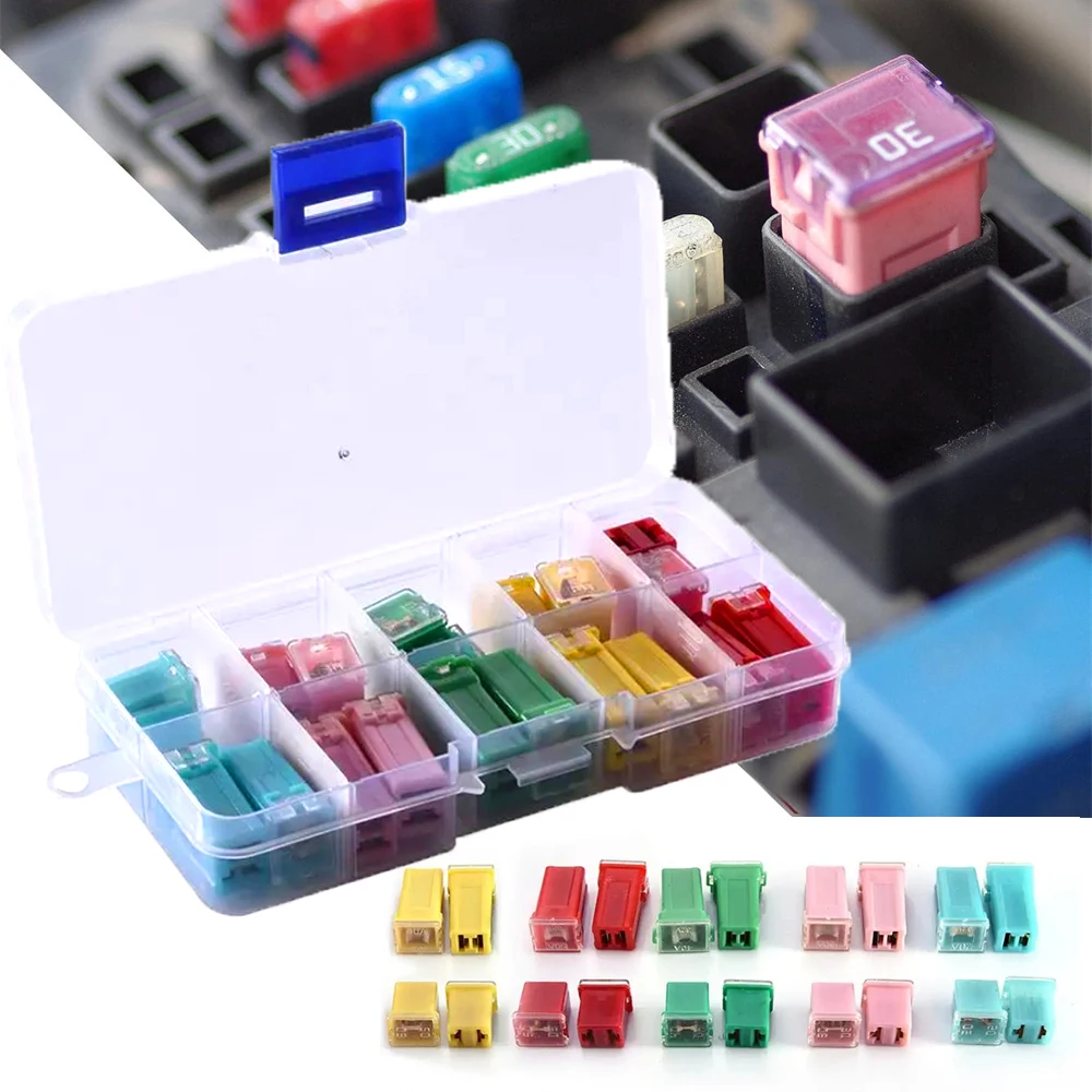 

20 Pieces Jcase Fuses Assortment Kit, 20A 30A 40A 50A 60A Tall/Standard and Low Profile Box Shaped Fuses for Pickup Trucks, SUVs
