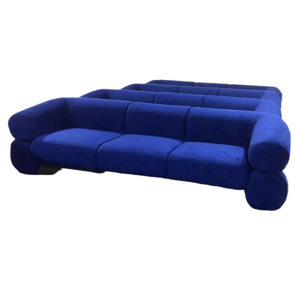 

Hotel, lobby, sofa, clubhouse, Italian style, light luxury, three people
