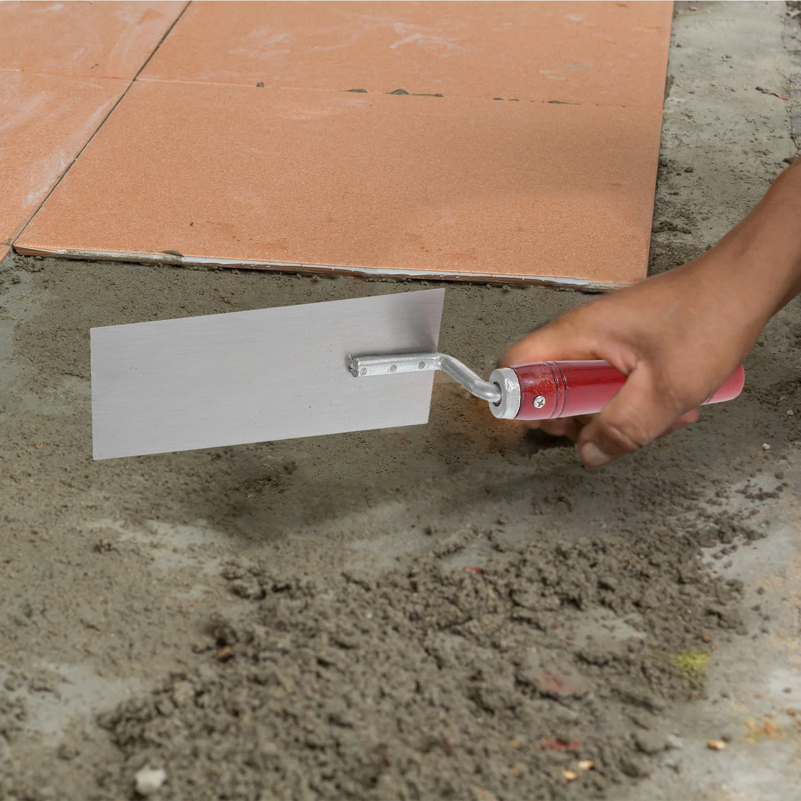 

Stainless Steel Grout Margin Trowel Wood Handle Ergonomic Masonry Tool for Plastering Smoothing Tiling Finishing Drywall