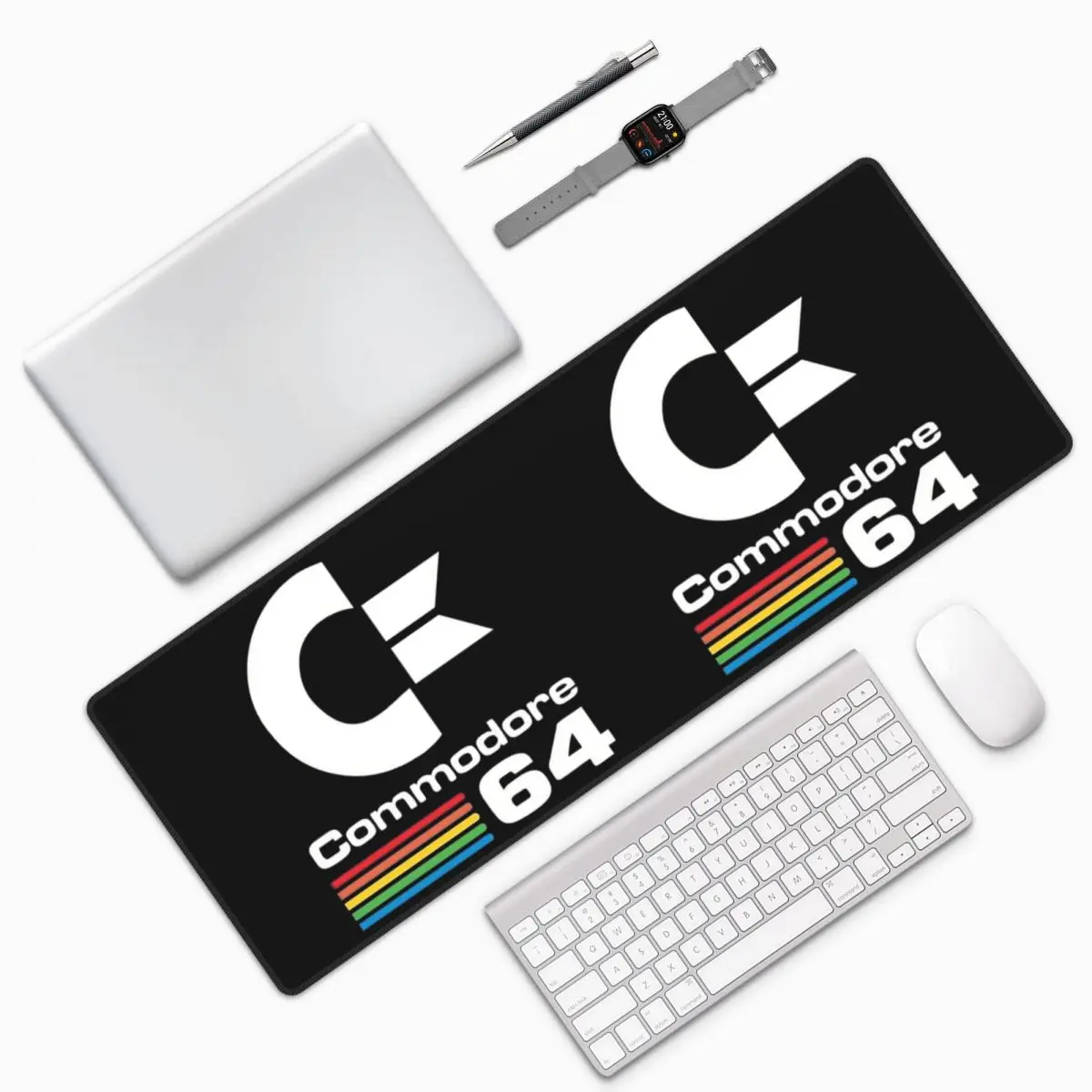 Commodore 64 Large Mouse Pad Computer Keyboard Mouse Mat Gamer PC Laptop Desk Mat Office Accessories Table Mats