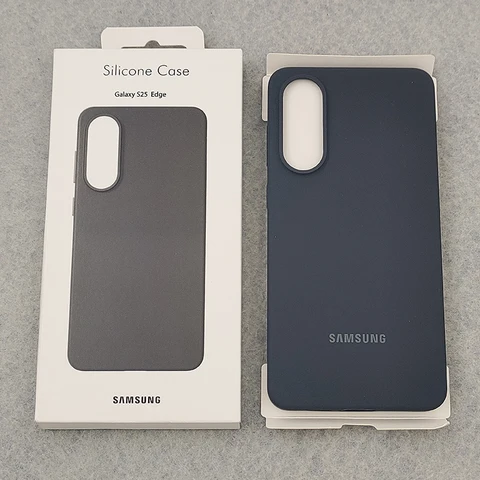 Оригинальный чехол для телефона SAMSUNG S25 Edge 5G Soft Touch, жидкий силиконовый чехол «все включено», защитная задняя крышка для объектива Galaxy S25Edge