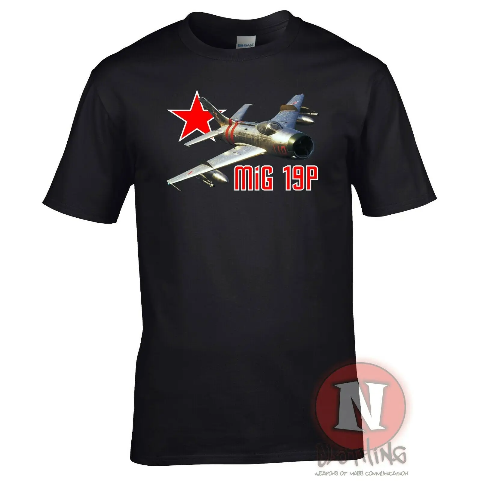 Russian Mikoyan Cold War Aircraft Soviet MiG 19P Jet Fighter T-Shirt. Summer Cotton Short Sleeve O-Neck Mens T Shirt New S-3XL