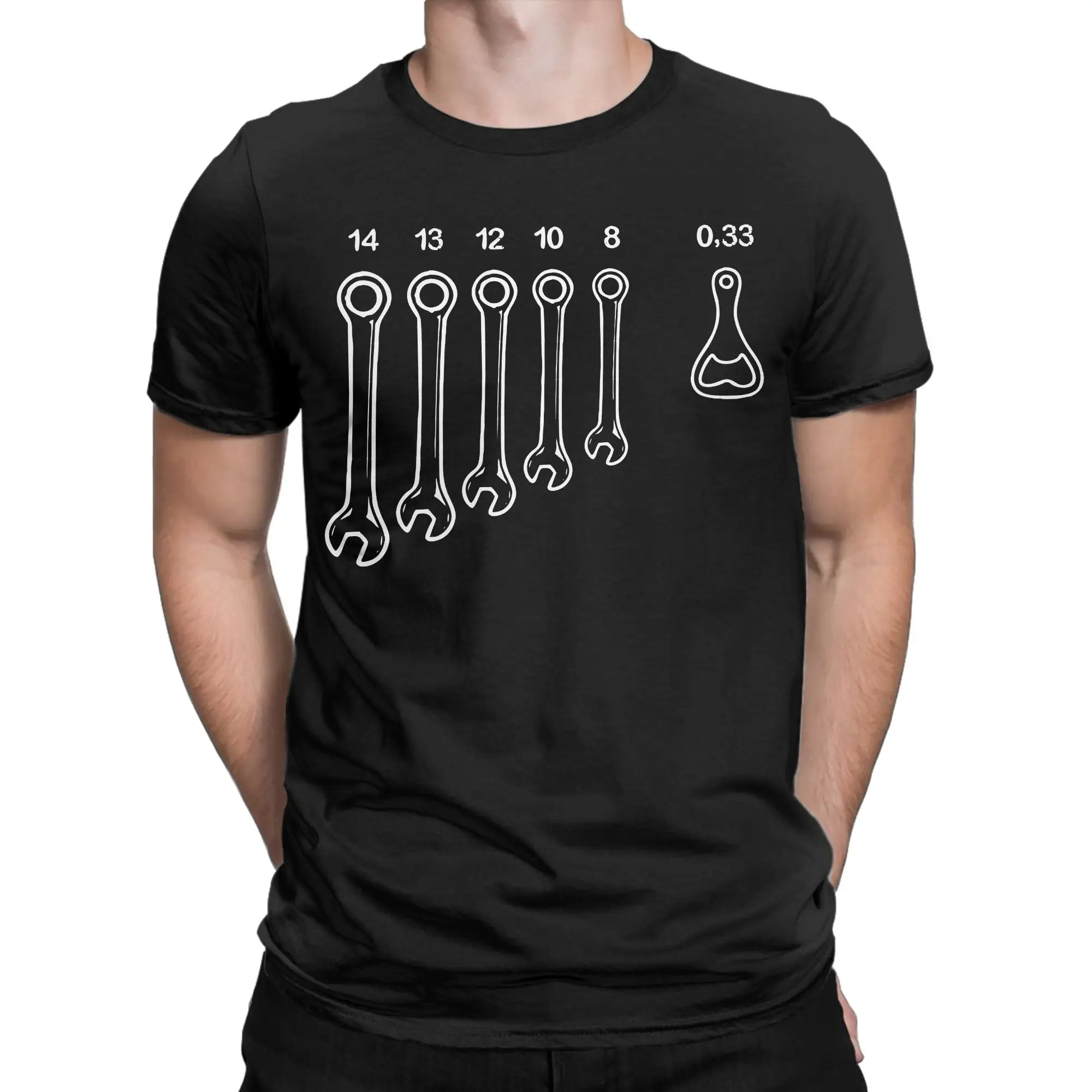 The Only Wrench That I Need T Shirts Men Cotton Funny T-Shirts O Neck Beer Mechanic Tees Short Sleeve Clothing Printing