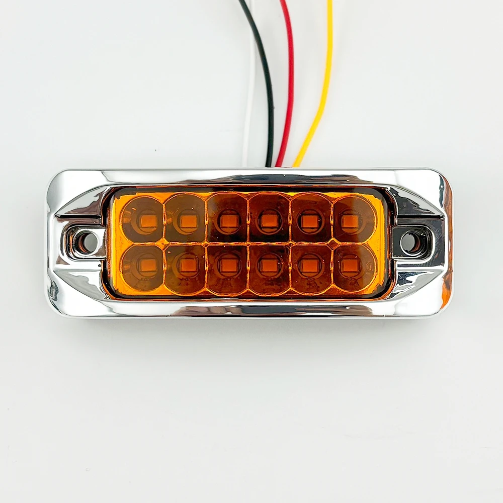 

8PCS Strobe LED Side Marker Light 12LED Ca Emergency Lights 12v/24v Trailer LED Truck Light Flash Warning Hazard Flashing Light