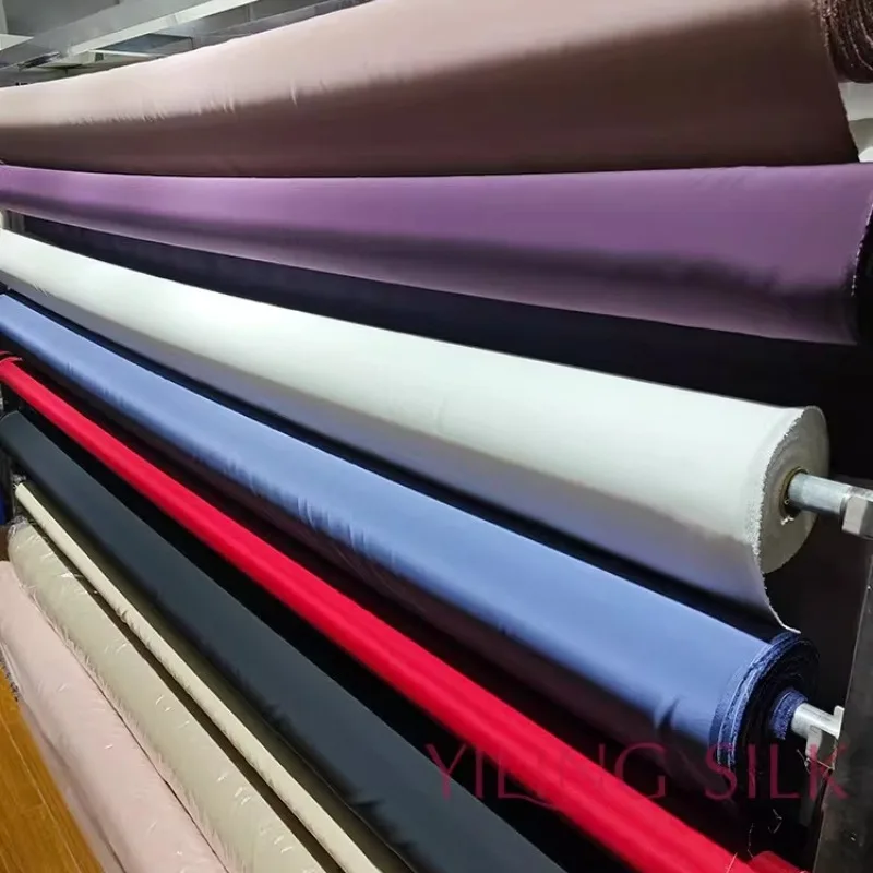 20-30 Momme Ultra-Wide 280cm Width Silk Fabric Plain Crepe Satin Silk Four-Piece Home Textile Set Mulberry Silk Without Splicing
