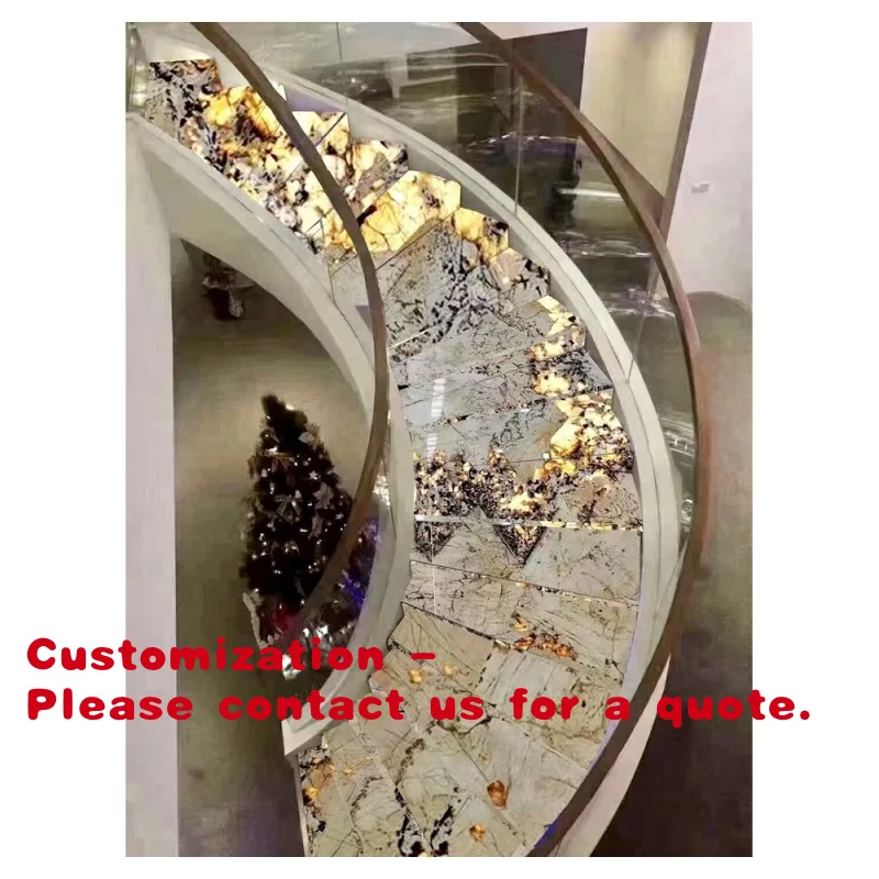 

Лестница Customized.Prima: Современный дизайн, индивидуальные балюстрады, золотистый металл, резиновые наружные ступени