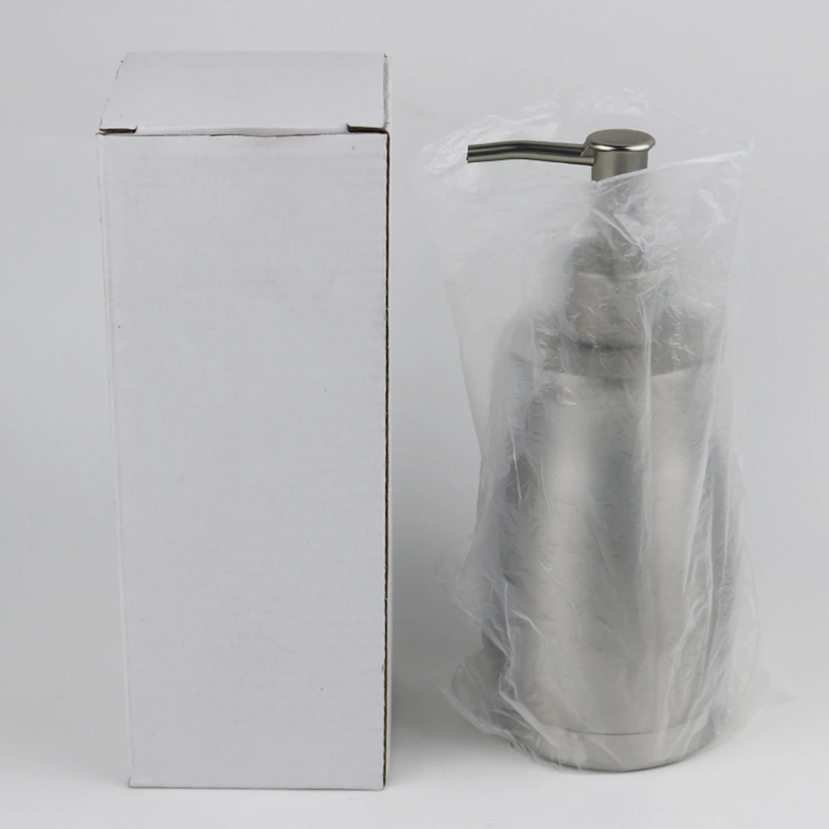 

400 ML Shampoo Stainless Steel Lotion Bottle Foaming Body Wash Container with Pump
