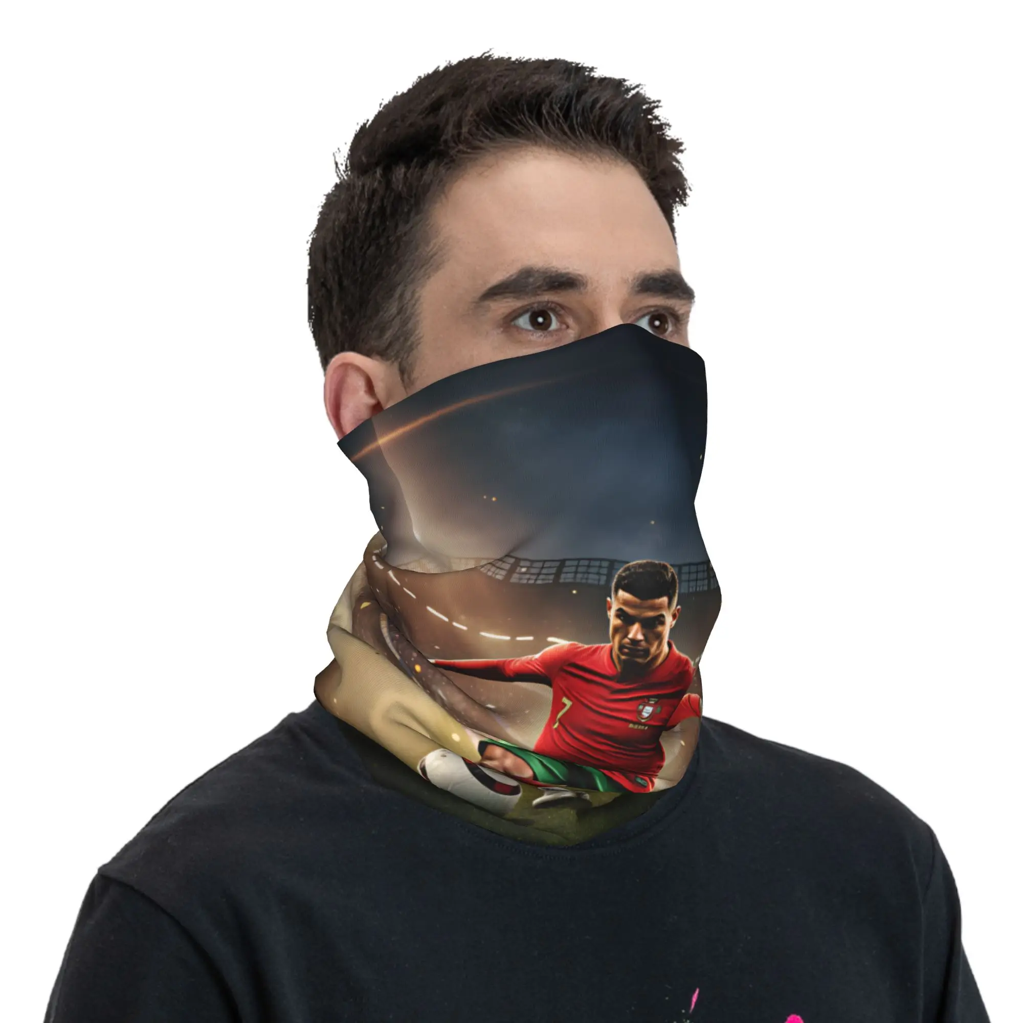 R-Ronaldos 2026 Balaclava Hiking Camping  Cycling Mask Sun Protection Soft Motorcycle Face Cover Mask Spring Funny Scarves