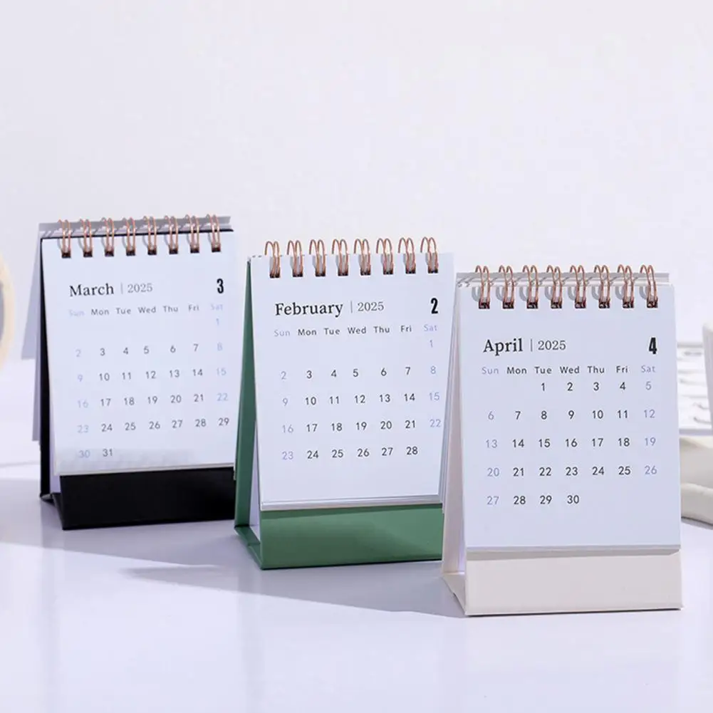 2025 Mini Desk Calendar Annual Planner Standing Calendar To Do List Schedule Organizer Home Office School Supplies