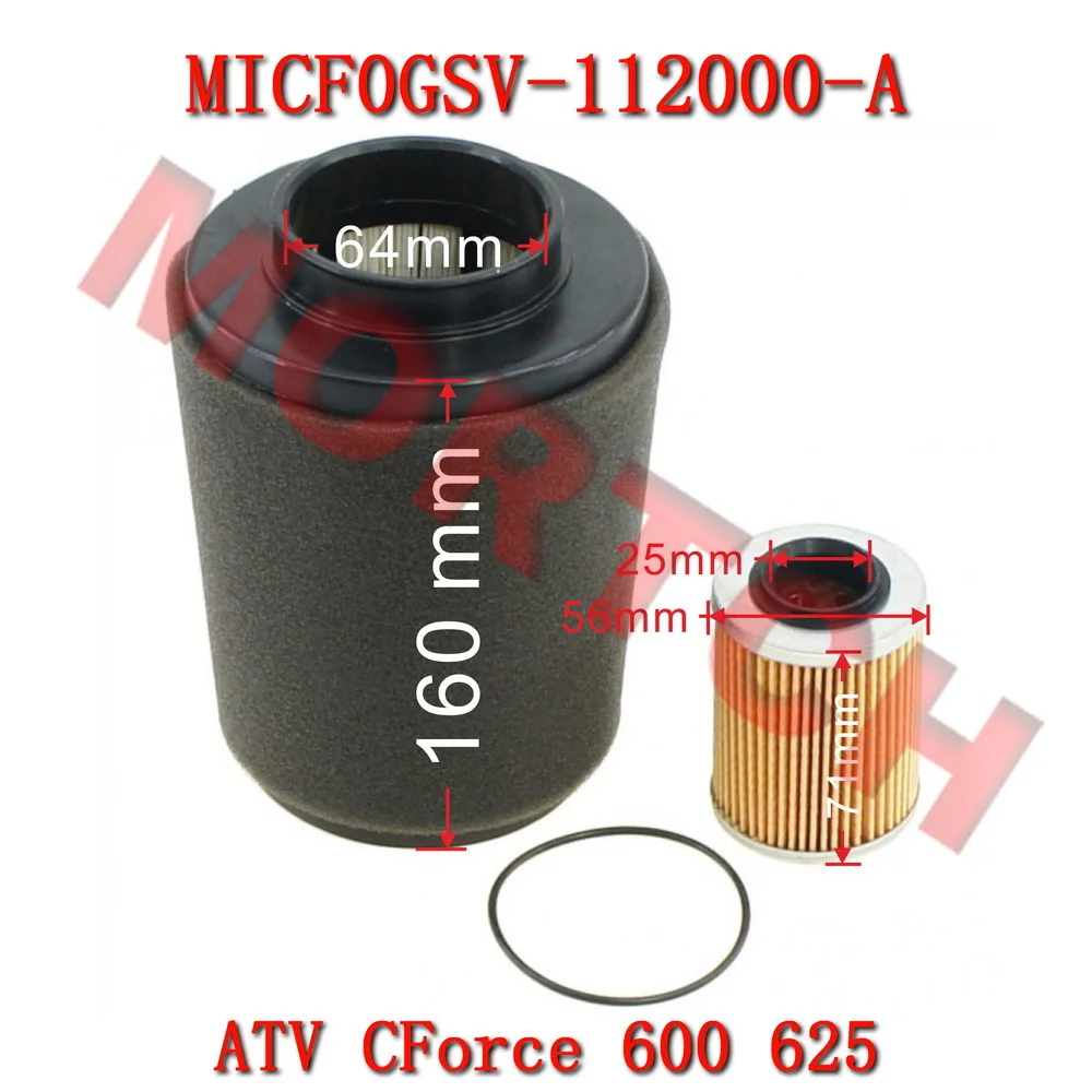 

Air Filter Element Oil Filter Set 0GSV-112000-A For CF Moto ATV CF600ATR-2LC CF600ATR-2SC CF600AZ-3LA CF600AZ-3SA