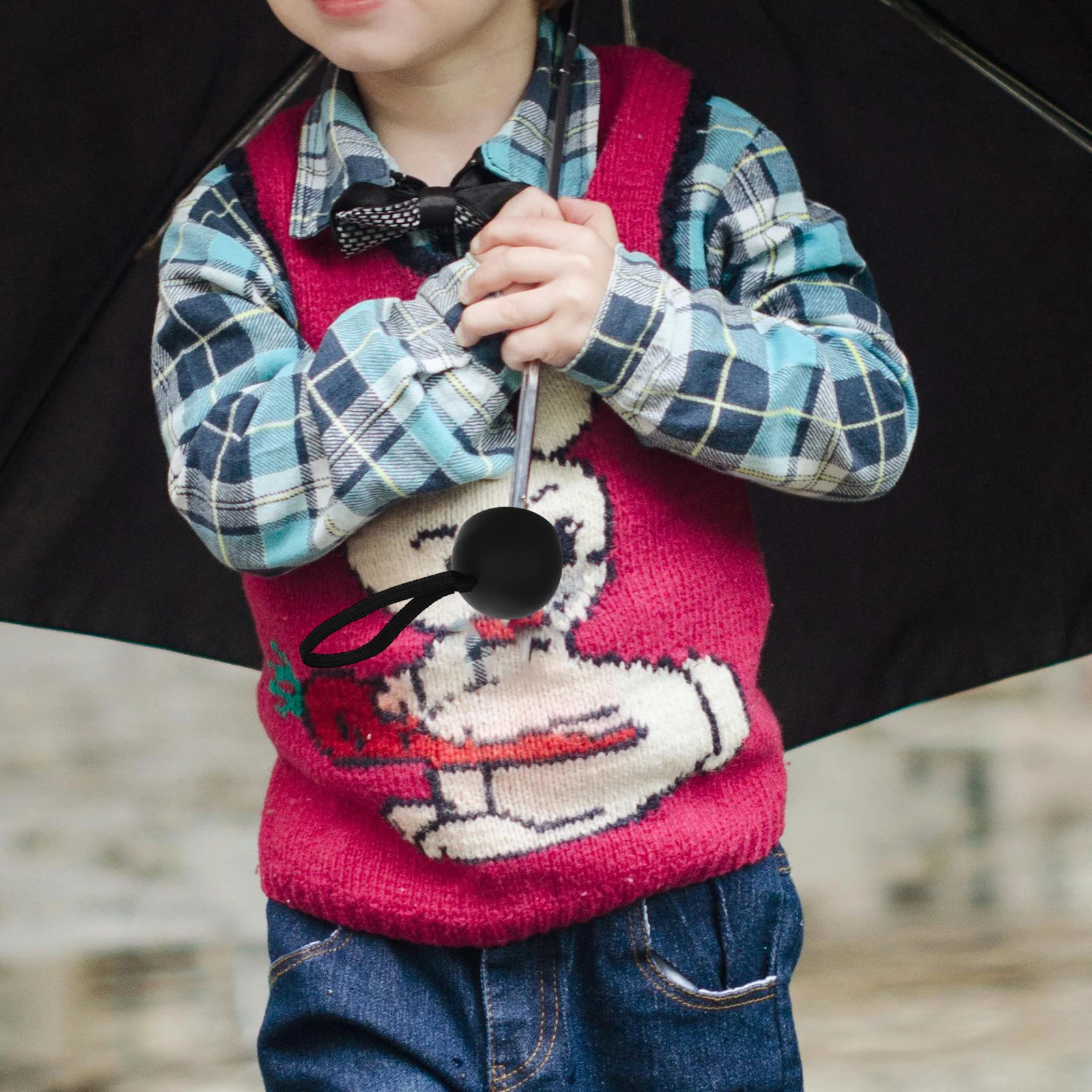 

TENDYCOCO Black Plastic Umbrella Handle Replacement Grip for Compact Sun Rain Umbrellas