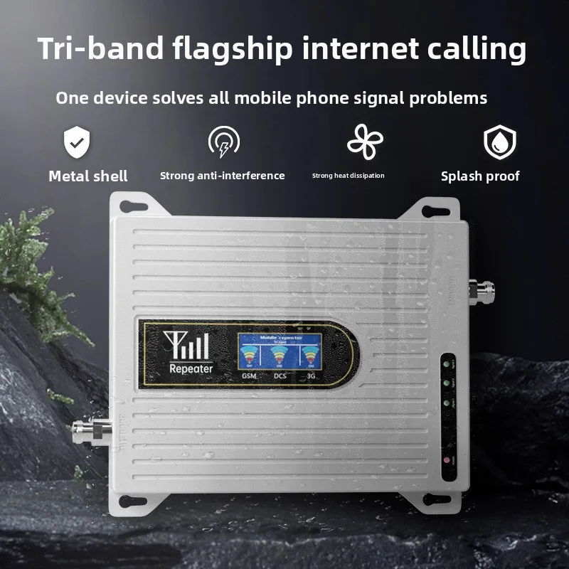 Universal 4G/5G Mobile Signal Booster – Cell Signal Amplifier for Rural Areas,Basement & Mountain, Improve Voice/Data & Coverage