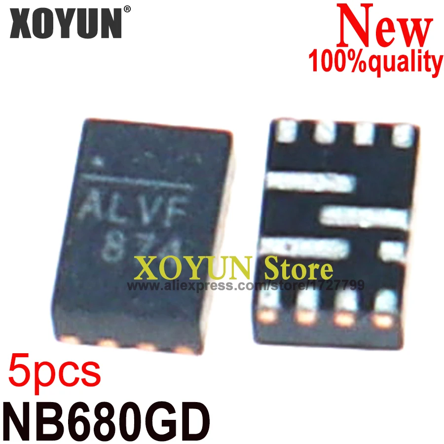 (5piece)100% New NB680 NB680GD NB680GD-Z ALV.. QFN-12 Chipset