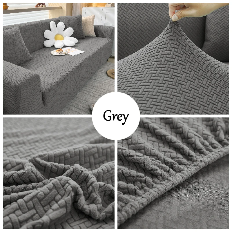 Thick Sofa Cover for Living Room Elastic Jacquard 1/2/3/4 Seater Sofa Cover L-shaped Corner Sofa Cover