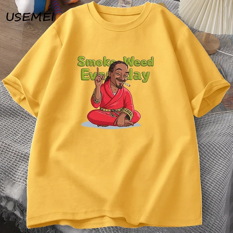 Snoop Dogg Rap Rasta King Music Band T-shirt Men Cotton Short Sleeve Tee Shirt Oversized Graphic T Shirts Streetwear Clothes