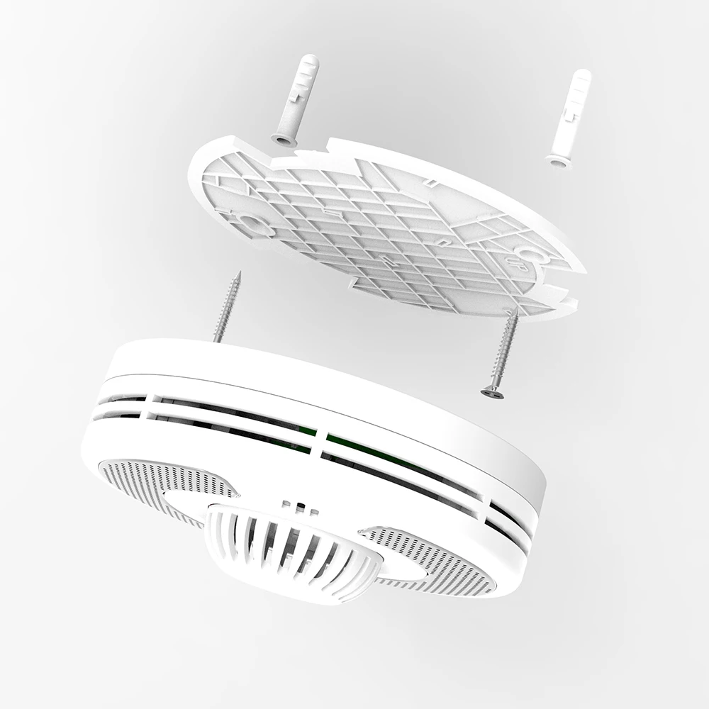 Alarme thermique V-COME avec batterie Li scellée de 10 ans, détecteur de chaleur autonome avec gros test et bouton d'silence, BS 5446-2, VH03