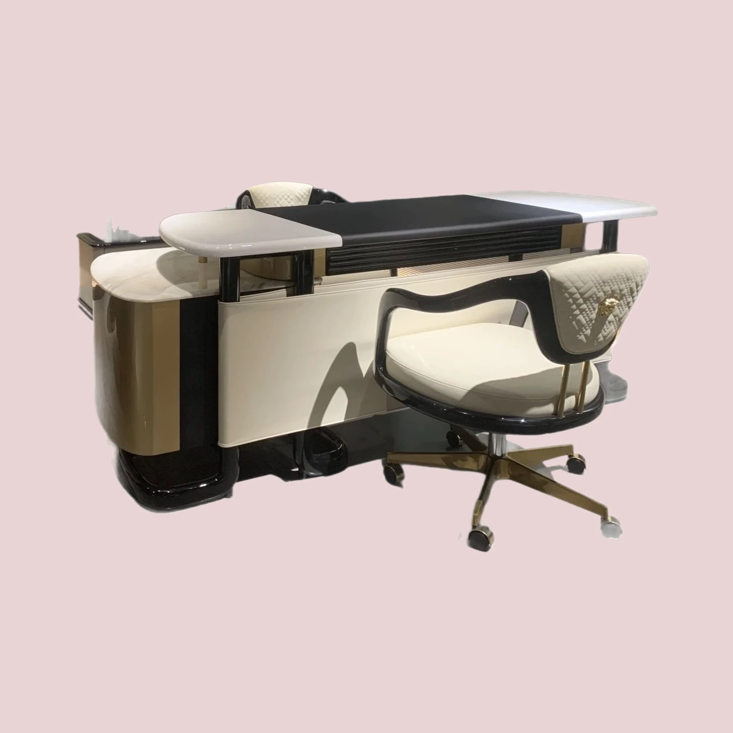 

Легкий роскошный письменный стол, вилла, кабинет, роскошный дизайнерский компьютерный стол, итальянский письменный стол начальника