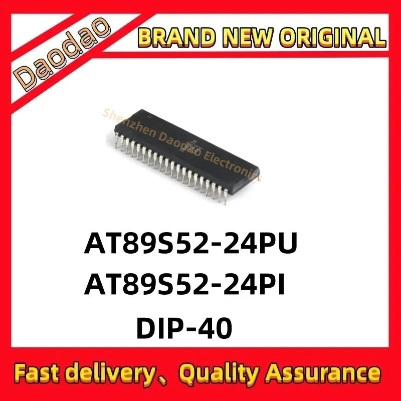 Qualität Marke Neue AT89S52-24PU AT89S52-24PI AT89S52 AT89S52 IC MCU Chip DIP-40