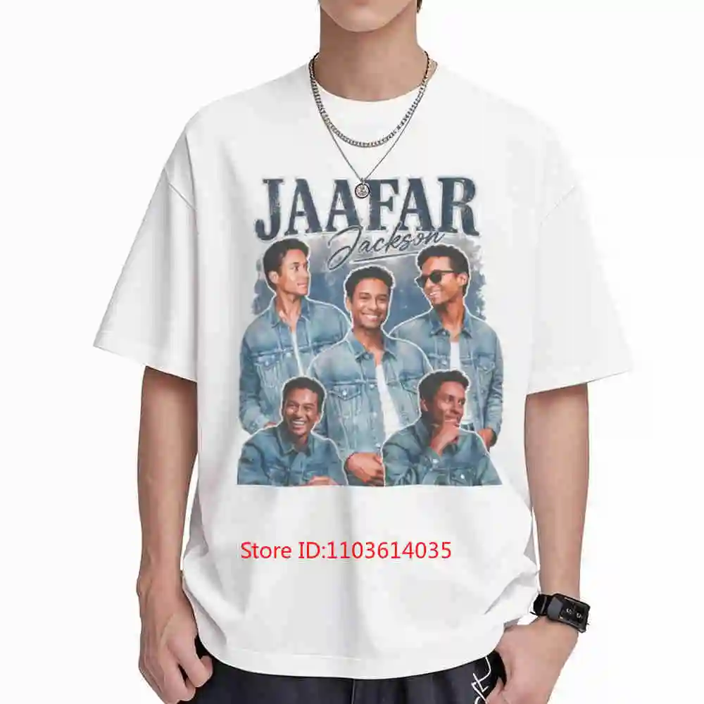 Jaafar Jackson Portrait Short Sleeve Tee 100% Cotton T-Shirt