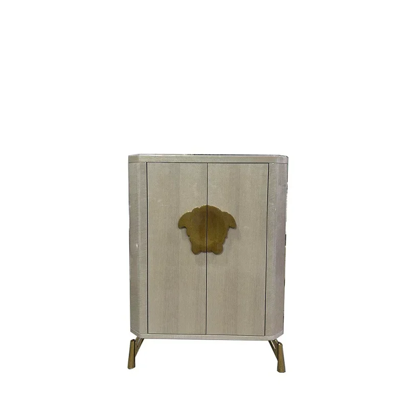 Light luxury wall decorative cabinet Designer villa mansion wardrobe Wine cabinet Side cabinet Locker