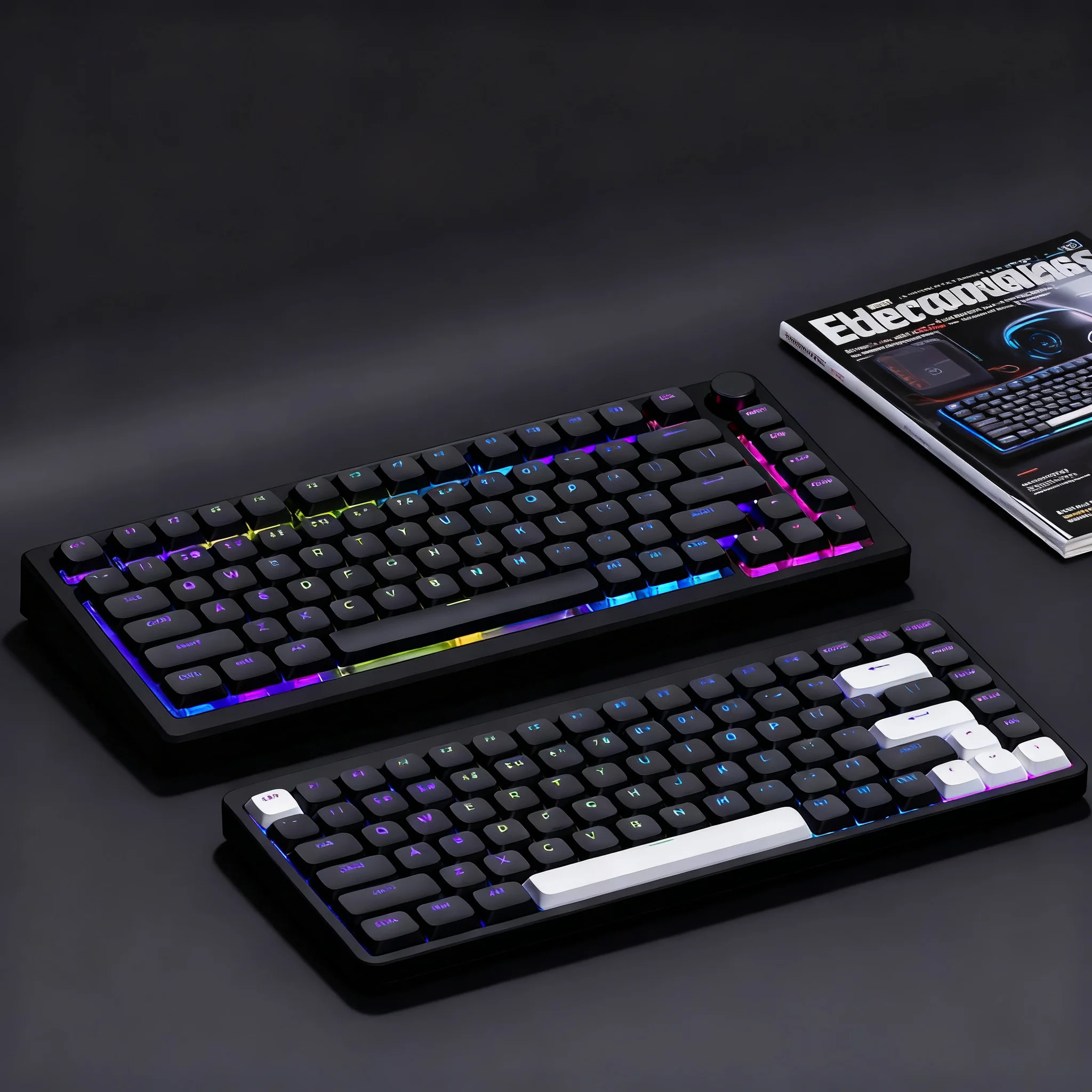 120키 로우 프로파일 탑 프린트 샤인 스루 키캡 커스텀 더블 샷 PBT 키캡 MX 스위치 기계식 키보드용