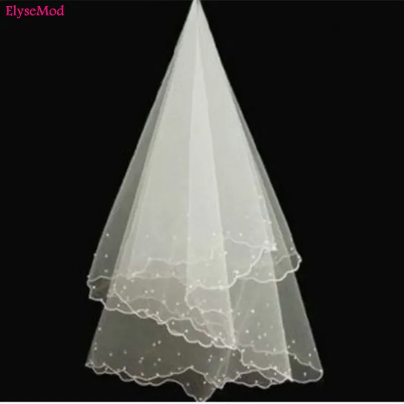 

New Fashion Women for Wedding Pencil One Layer Short Accessories Pearl For Bridal Bride Veils