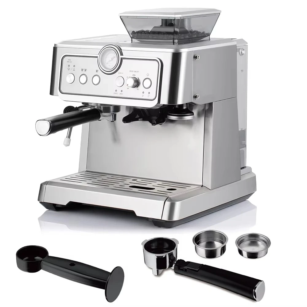 2.3L New Arrival Metal Professional Espresso Machine 15Bar Commercial Espresso Machine With Grinder for