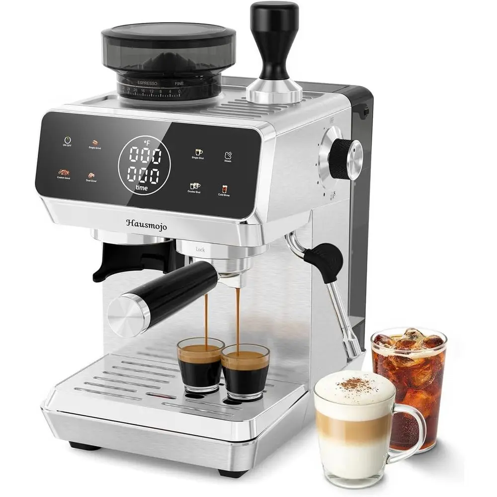 

CM1620 hine with Built-in Burr Grinder, 20 Bar Bean-to-Cup Maker with 44 Grind Settings & Steam Wand, Touchsn Coee hine or Latte