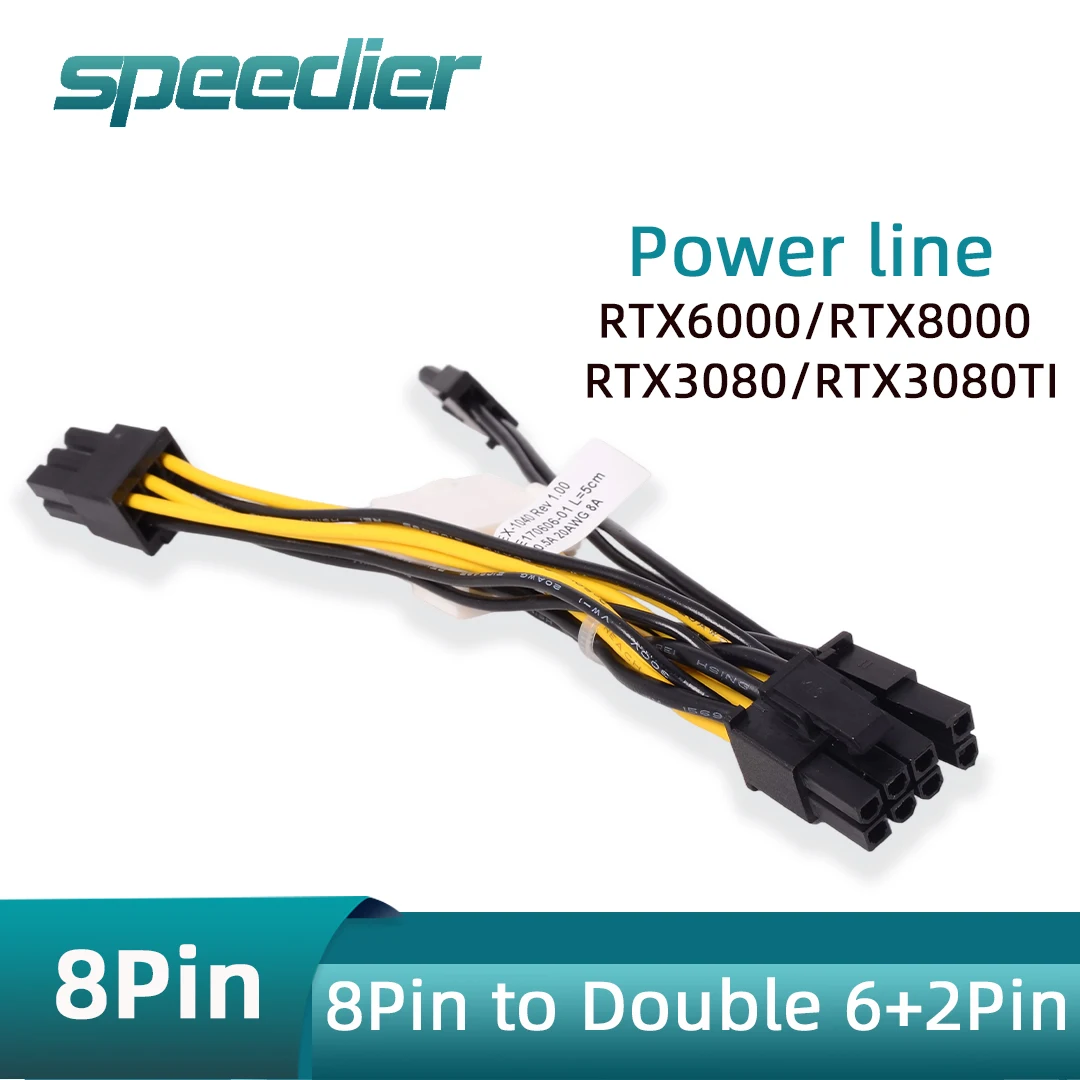 

For Supermicro Server GPU Power Supply Cable CBL-PWEX-1040/1028 8Pin To Dual 8Pin, 8Pin To Dual 6+2Pin for Tesla Graphics Card