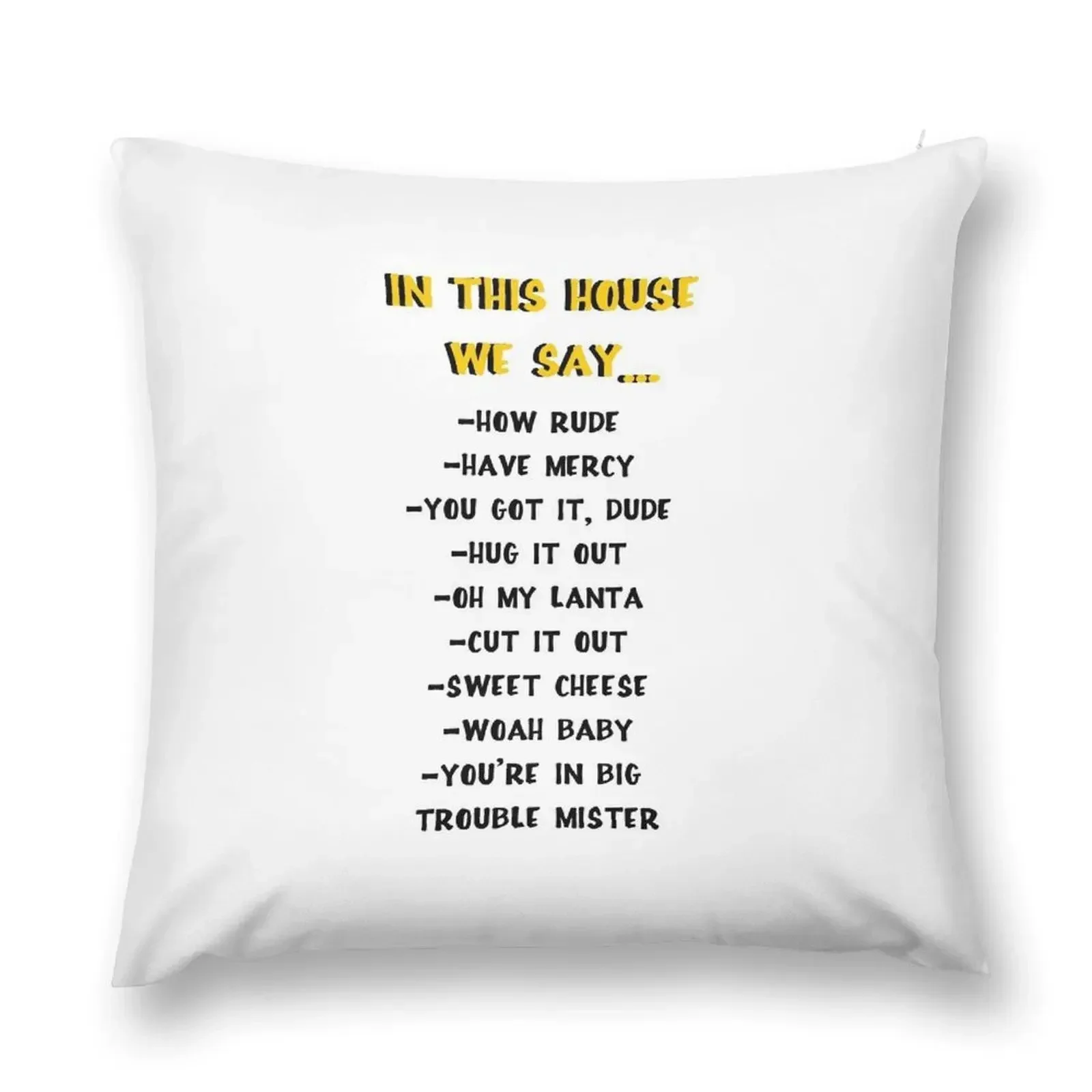 Full House quotes Throw Pillow Christmas Throw Pillows Covers Couch Pillows Luxury Pillow Case pillow