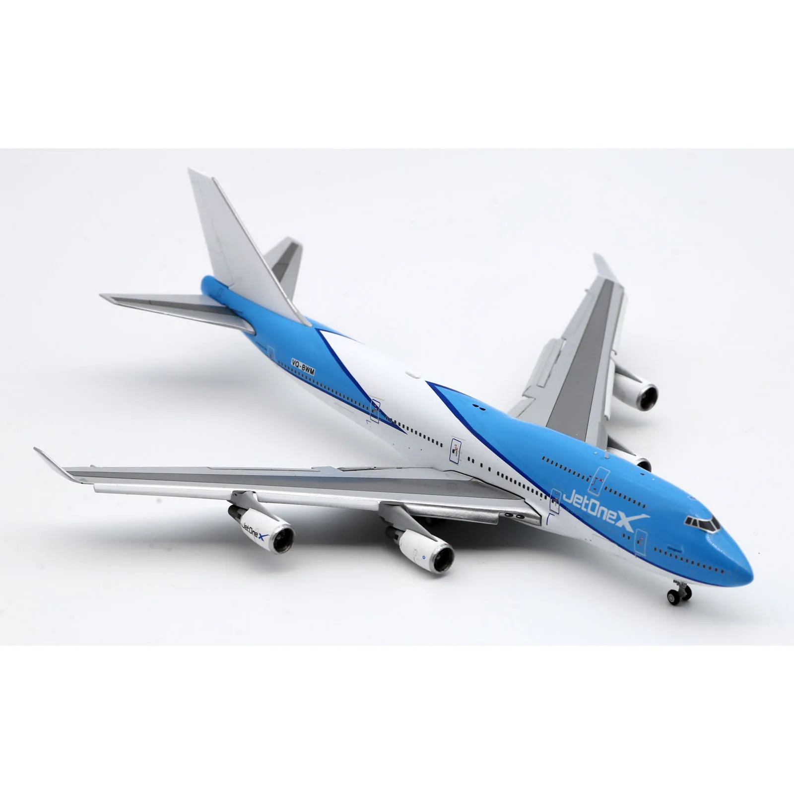 Avión coleccionable de aleación LH4284A, regalo JC Wings 1:400 JetOneX Airlines Boeing B747-400, modelo de avión fundido a presión, VQ-BWM Flaps Down