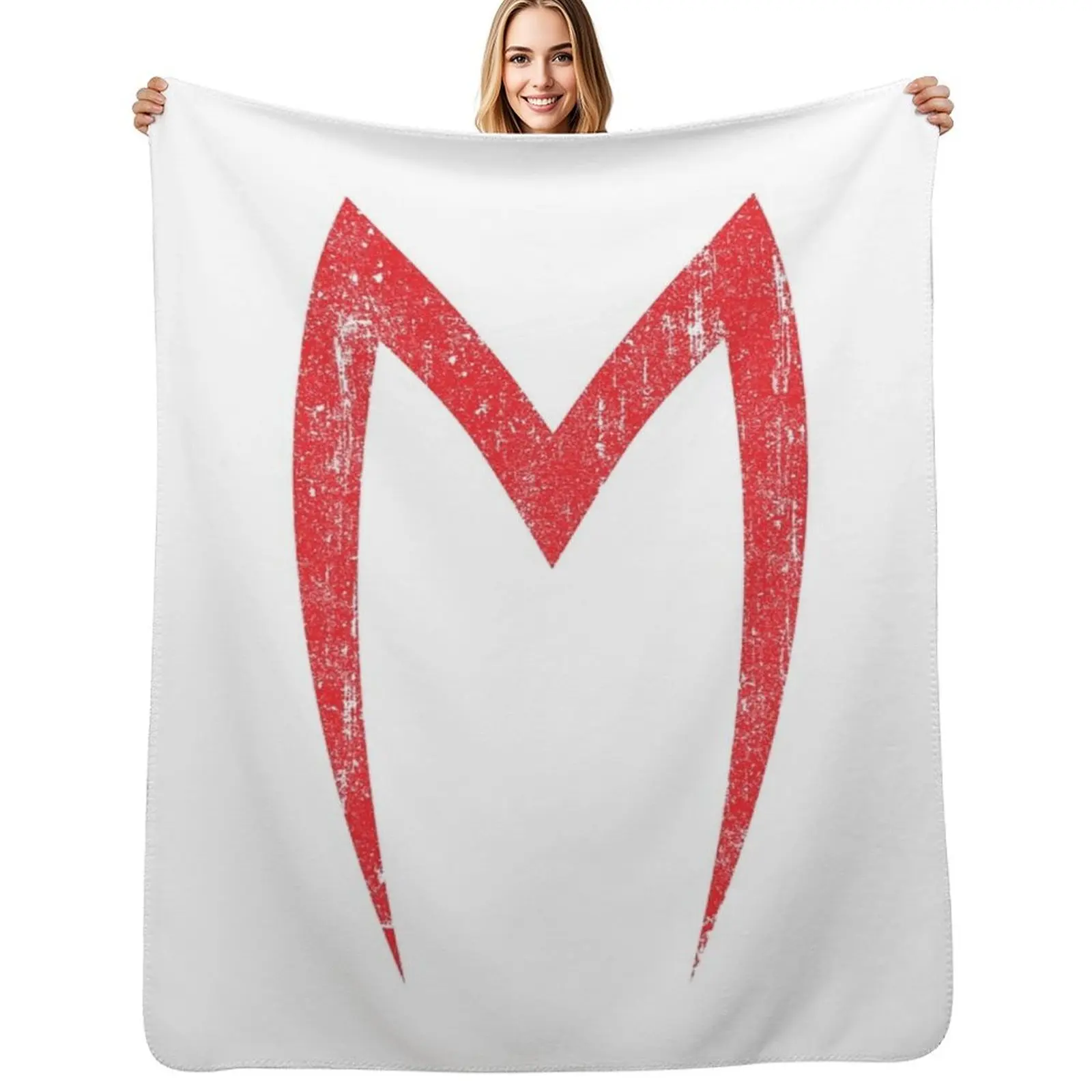 

Mach 5 Symbol Throw Blanket Stylish Warm Blanket for Living Room Bedroom