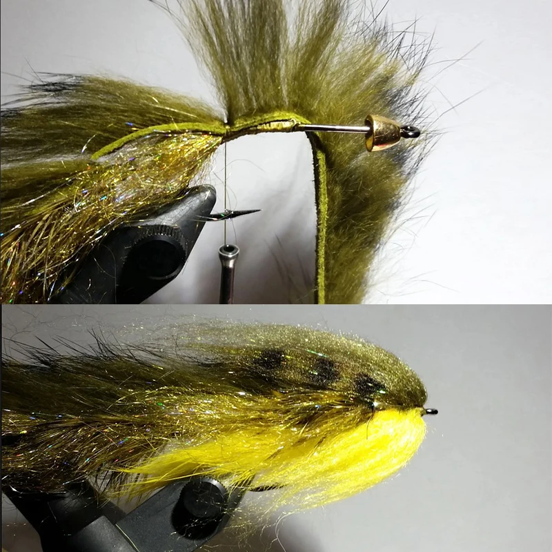 8 optional colors Magnum rabbit zonker 3pcs/pack total 1meter 8mm wide zonker pelt genuine rabbit hair fur fly tying materials