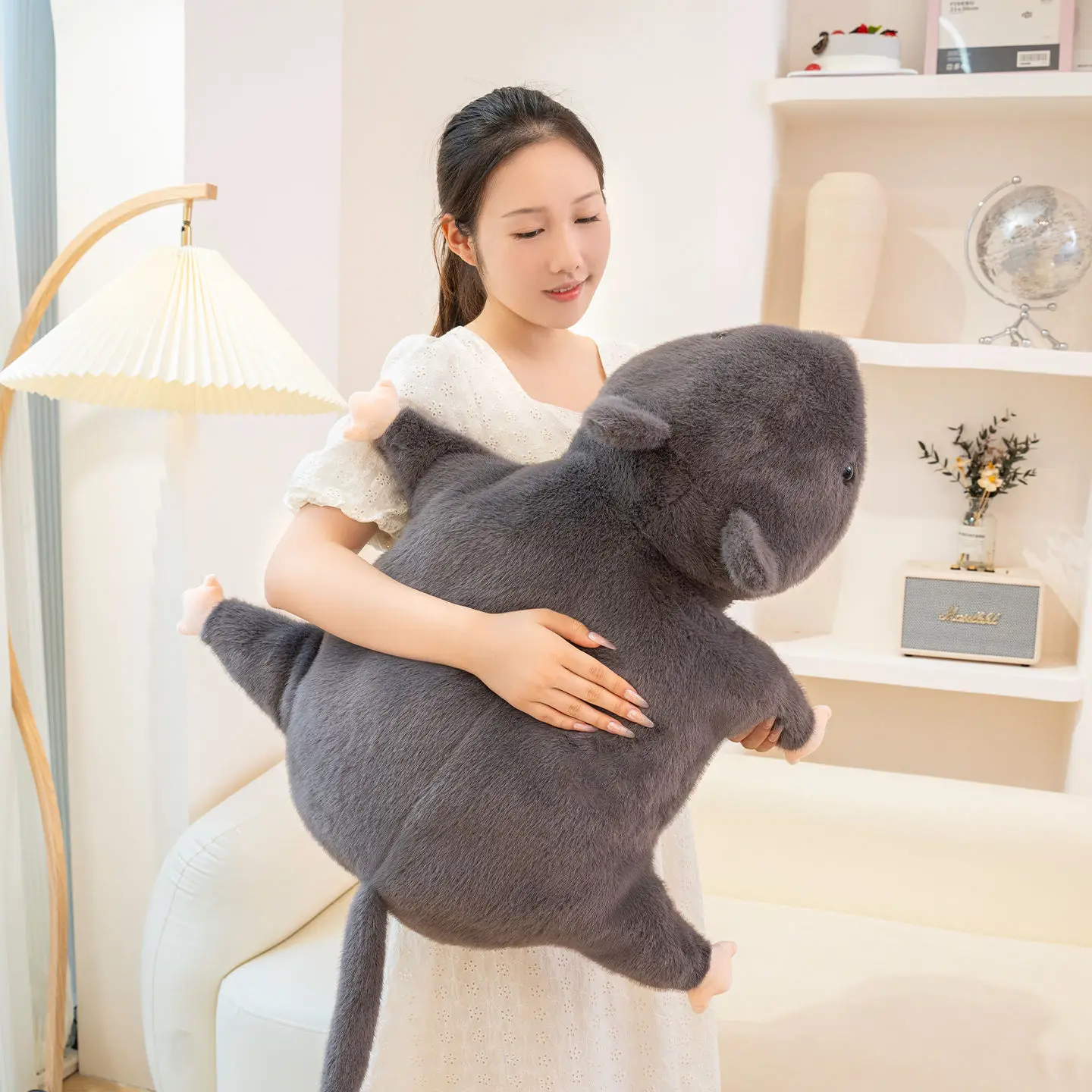 35/50/70cmの巨大なねずみのぬいぐるみ、枕クッション、グレーの長い尻尾のねずみ、動物のぬいぐるみ、家の装飾、子供へのプレゼント