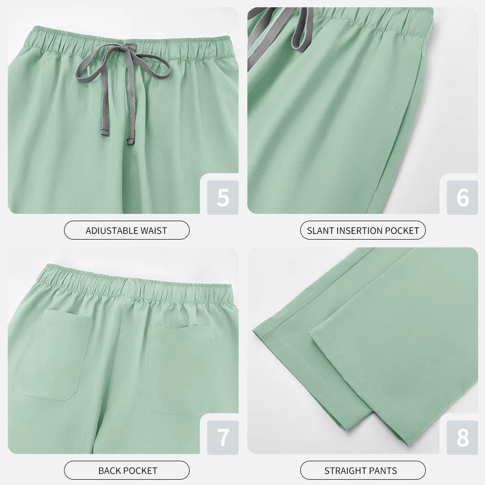 Szpital dla zwierząt Mundury pielęgniarskie Salon kosmetyczny Pranie rąk Odzież robocza Wielokolorowe akcesoria dla pielęgniarek Lekarz Szczotka z krótkim rękawem ogólnie