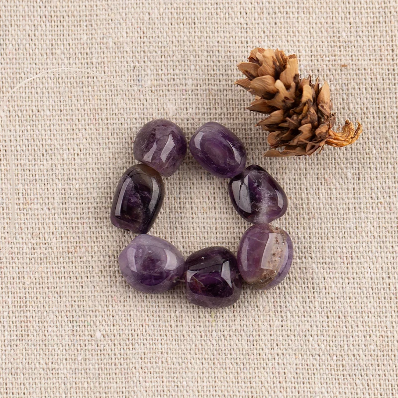 B&F Handmade Amethyst Pendants, Genuine Natural stones beads, Unique Stones for jewelry & DIY Earring Beads