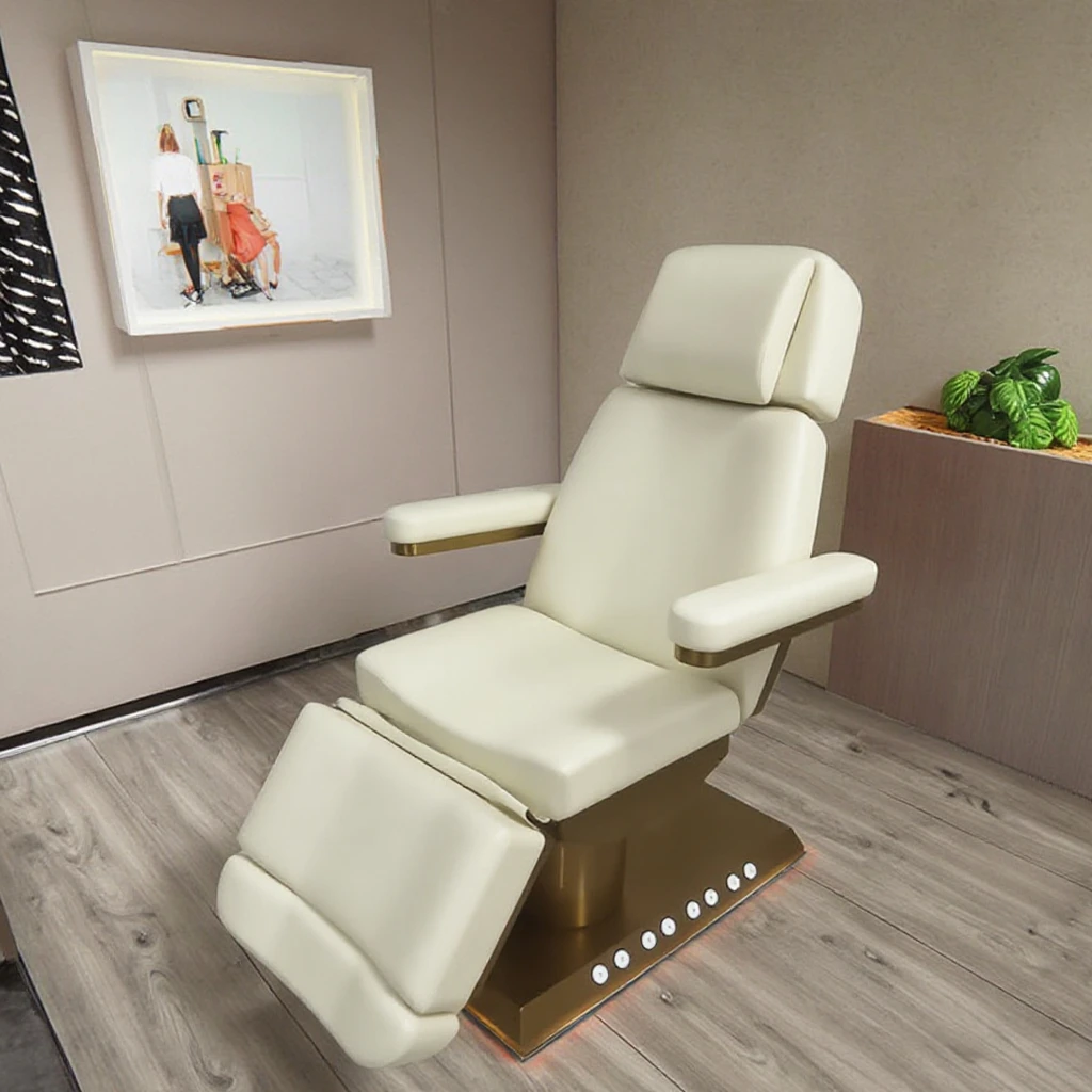 Lash เตียงปรับโมเดิร์นหรูหราเฟอร์นิเจอร์ Salon 3/4 มอเตอร์สปา Treatment ไฟฟ้านวดเครื่องสําอางค์ความงามเตียง