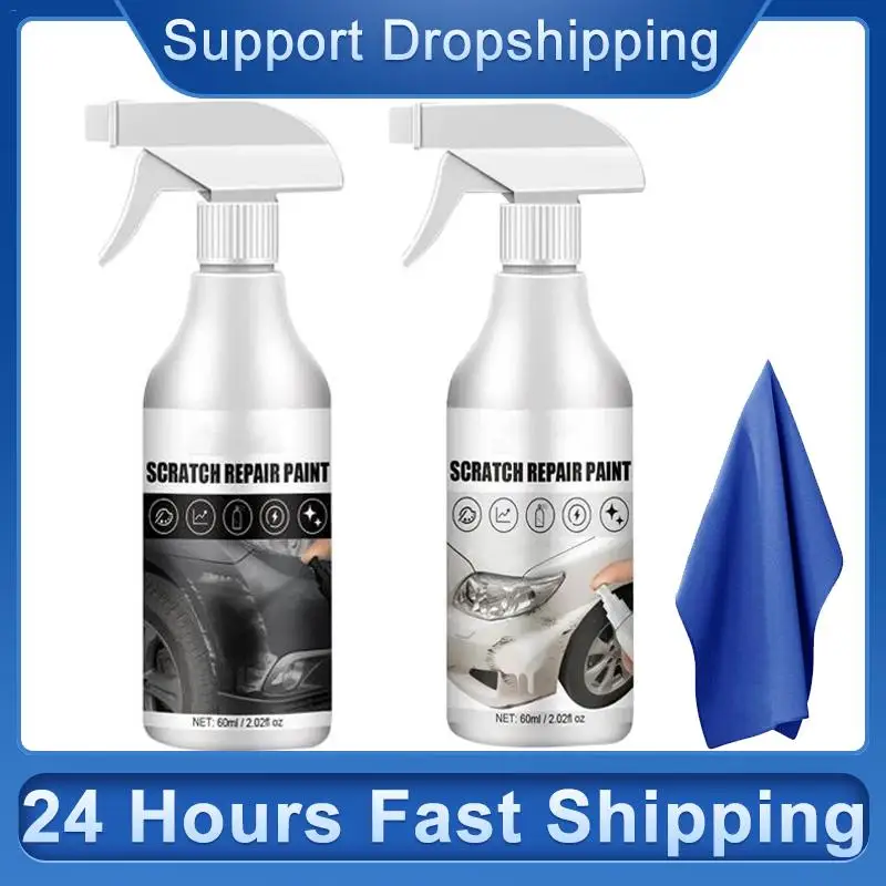 Car Scratch Repair Spray Anti Scratch Coating Paint Care Agent Clean The Dirt Auto Scratch Removal Polishing Tool Black/White