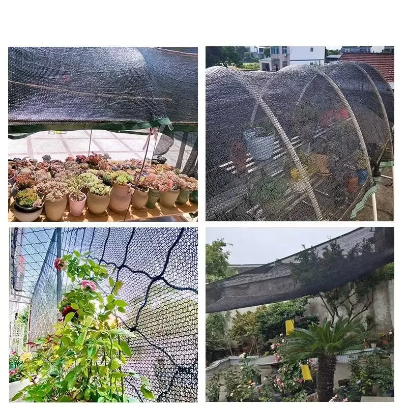 

3/6/12Pin черная садовая сетка, уличные солнцезащитные сетки, домашний автомобильный навес, тент с защитой от УФ-излучения, беседка, солнцезащитный навес, балкон, терраса, затеняющий чехол ﻿ ﻿