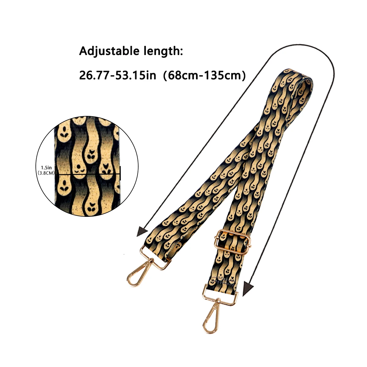 Divertente cartone animato cane modello Nylon borsa a tracolla tracolla tracolla una spalla tracolla regolabile accessori