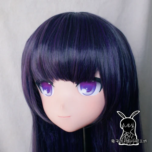 (KM5182)Top Quality Handmade Female Resin Cosplay Japanese Role Play Shirakiin Kigurumi Mas Crossdresser Doll Transgender Mask