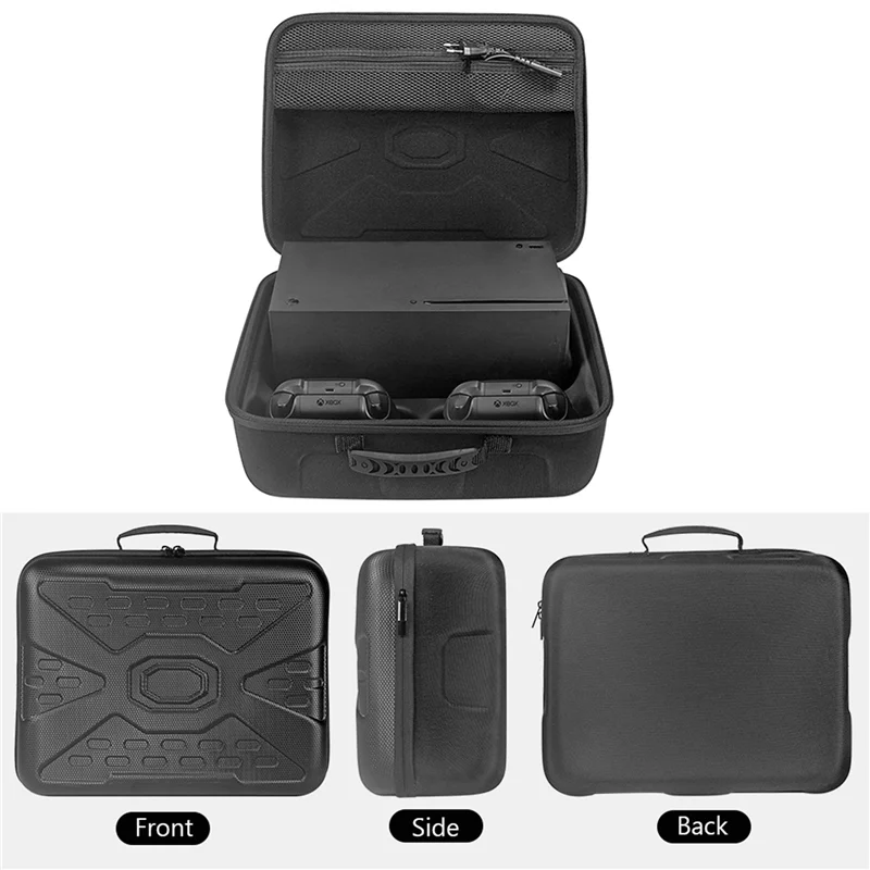 

【Sleek Design】2X Guard Anti-Scratch Carrying Case Storage Bag For Series X For Series X Console Console Machine Access